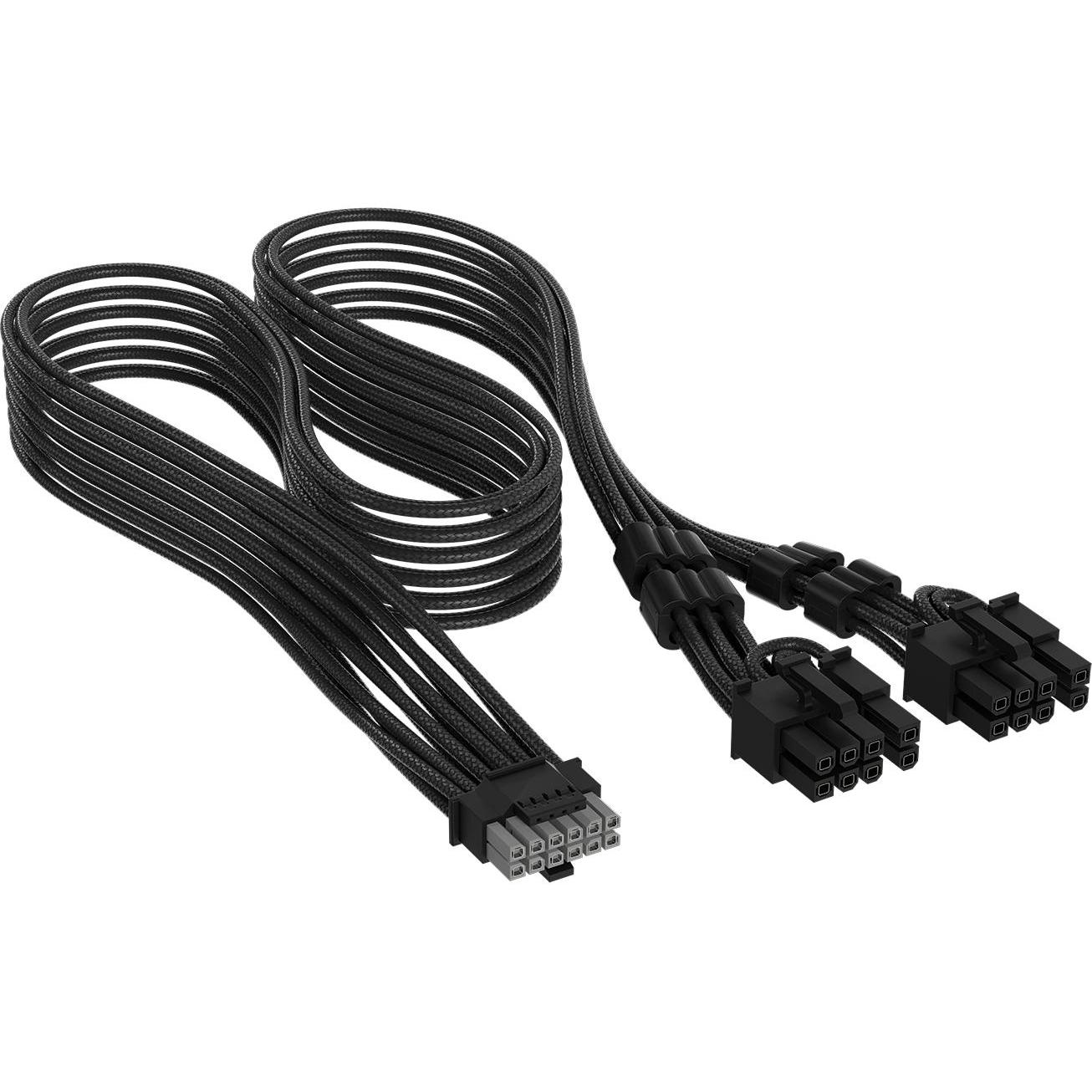 Corsair Stromkabel PCIe 12V-2x6 auf 2x 8-Pin 65 cm (65 cm, 12V-2x6), Cavo interno (PC)