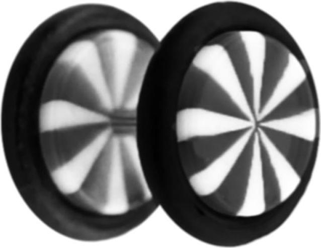 Immagine prodotto Star Piercing Fake Plug Twistet schwarz (Materiale sintetico, senza ottone)