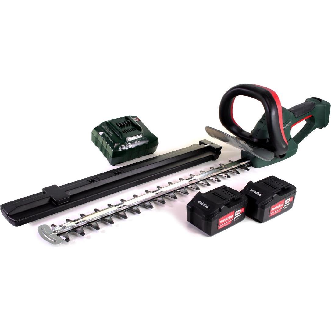 Thumbnail - Metabo, Heckenschere, AHS 18-55 V Akku Heckenschere 18V 53cm + 2x Akku 5,2Ah + Ladegerät (Akkuheckenschere)
