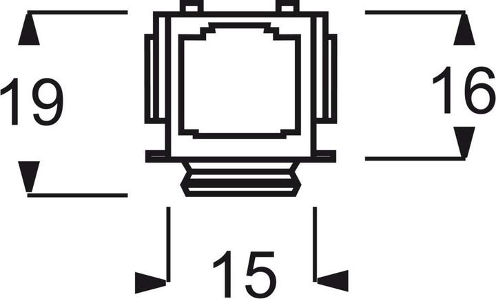 Actual product image Busch-Jaeger Modular-Jack insert 6-pole 0210