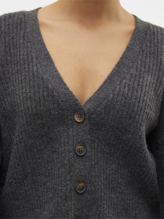 Image du produit Vero Moda Coupe normale Col en V Manches côtelées Manches ballon Veste en tricot (L)