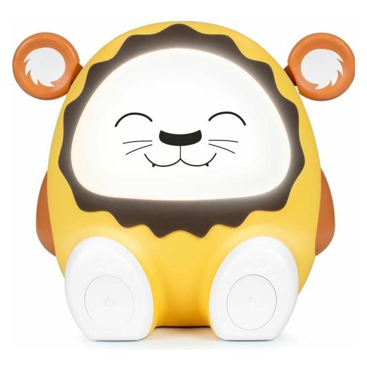 Bigben Bluetooth Speaker Met Nachtlamp - King De Leeuw (Btkidslion) (8 h), Bluetooth Lautsprecher, Weiss