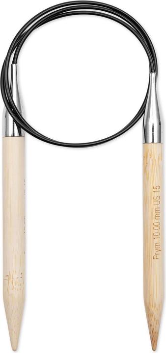 Prym Aiguilles circulaires BAMBUS 10.00 mm, 80 cm