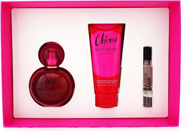 Actual product image Kate Spade Cherie 3 Piece Eau De Parfum Gift Set for Women Spray (Perfume set)