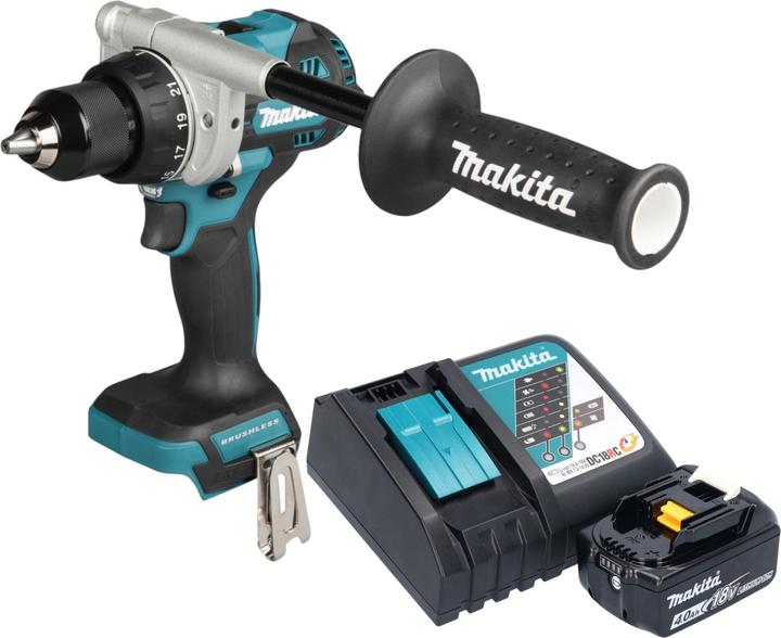 Produktbild Makita DDF 492 RM1 Akku Bohrschrauber 18 V 141 Nm Brushless + 1x Akku 4,0 Ah + Ladegerät (Akkubetrieb)