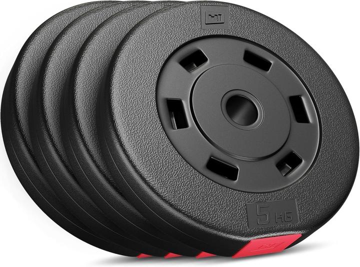 Hs Hop-Sport Hantelscheiben-Set (4 x 5 kg) (4 x 5 kg)