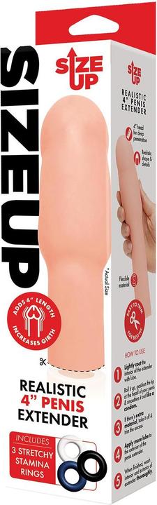 Produktbild Sizeup size up 4 inch extra realistic penis extender -flesh