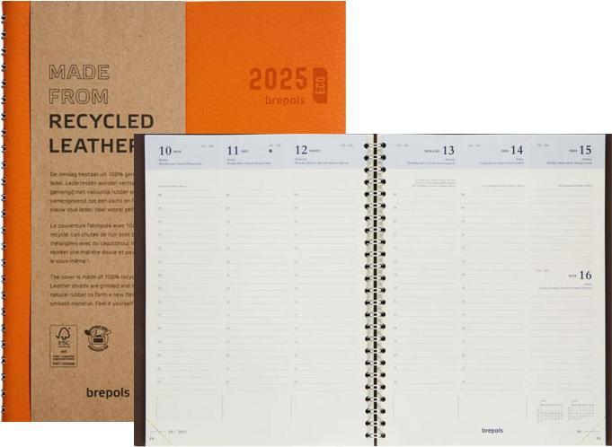 Produktbild Brepols Agenda Timing Calvi 2023 668700840 orange, 1W/2S, 17.1x22cm (A5, Niederländisch, Französisch, Englisch, Italienisch, Deutsch)