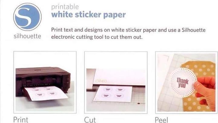 Actual product image Silhouette Printable stickers