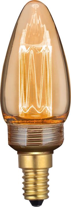 Luxula LED-Filament-Lampe,, Vintage Kerze, E14, 2,3W, 65lm, 1800K (E14, 65 lm, 1 x)