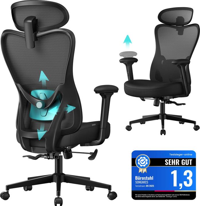 Produktbild Songmics Bürostuhl (46 - 56 cm)