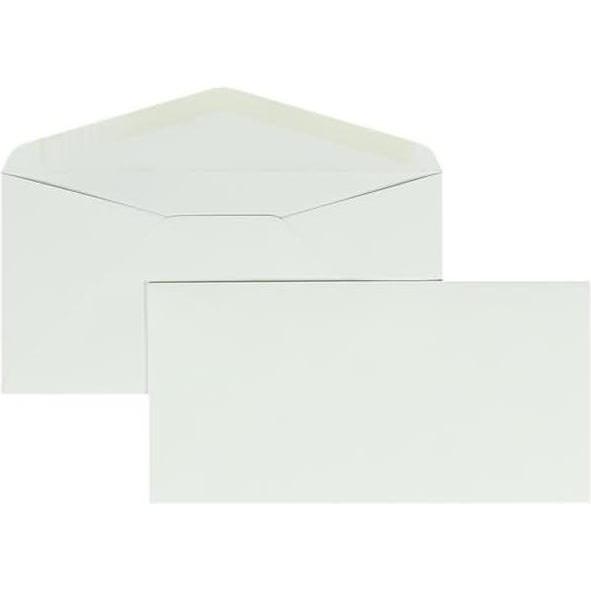 Blanke, Briefumschlag, Briefumschläge DINlang 120g/qm gummiert VE=100 Stück schneeweiss (110 x 220 mm, 100 x)