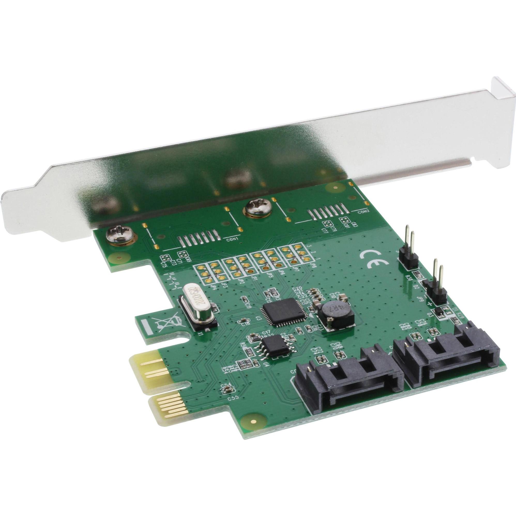 Thumbnail - InLine Schnittstellenkarte 2-fach SATA 6Gb/s x1 PCIe 2.0 RAID 0/1/SPAN, Storage Controller