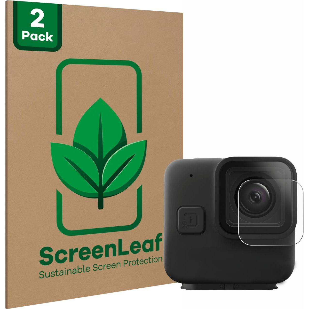 ScreenLeaf Schutzfolie nachhaltiger Displayschutz Displayschutzfolie Folie Klar Transparent, Action Cam Zubehör, Transpa...