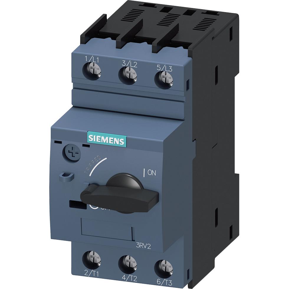 Siemens, Schutzschalter, Leistungsschalter S0, Anlagenschutz ohne Phasenausfallschutz, 4,5-6,3 A 3RV20211GA100DA0