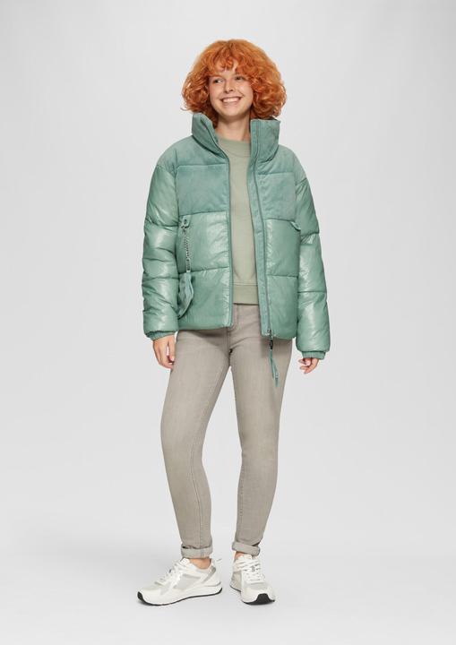 Actual product image S.Oliver Outdoor-Jacke Steppjacke im Fabricmix mit abnehmbarer Tasche (M)