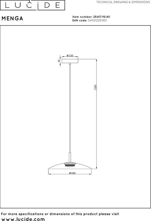 Produktbild Lucide Menga