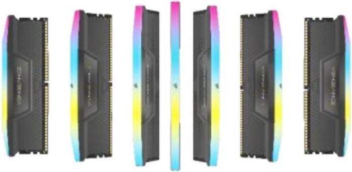 Actual product image Corsair VENGEANCE RGB DDR5 6000MT/s 64GB - GREY (2 x 32GB, 3000 MHz, DDR5 RAM, DIMM)
