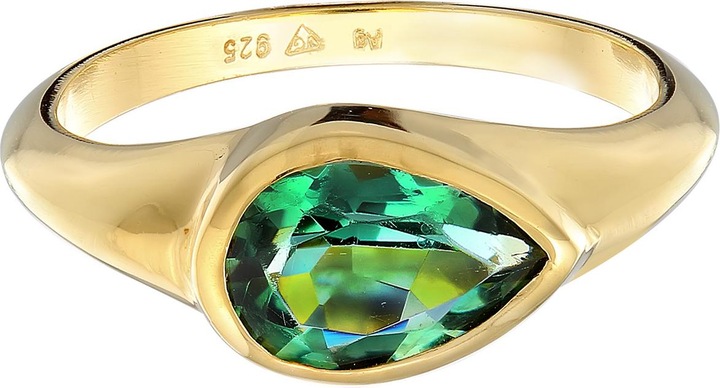 Produktbild Elli PREMIUM Ring Siegelring Quartz 925 Silber (52, 925 Silber)