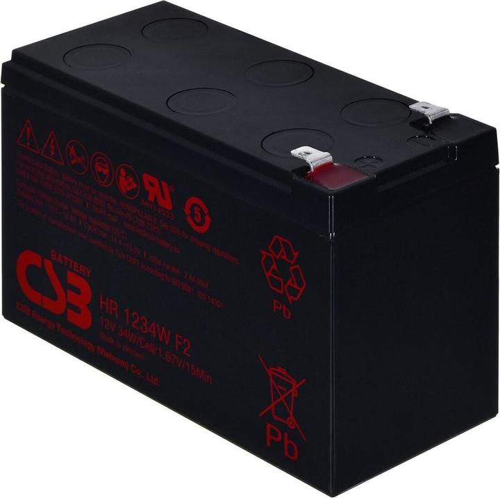 Actual product image CSB Battery CSB HR1234WF2 12V 34WATT (12 V, 9 Ah)