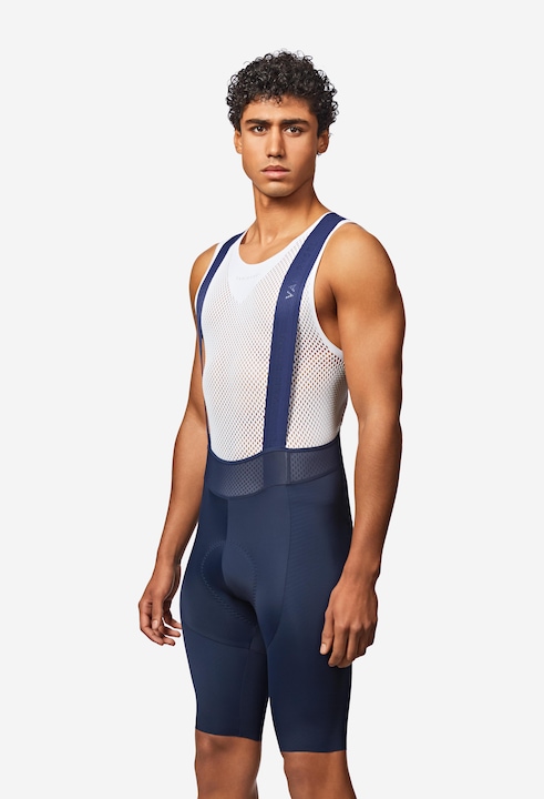 Actual product image Van rysel Rennrad Radhose mit Trägern Sommer kurz Herren RCR 4 blau (L)