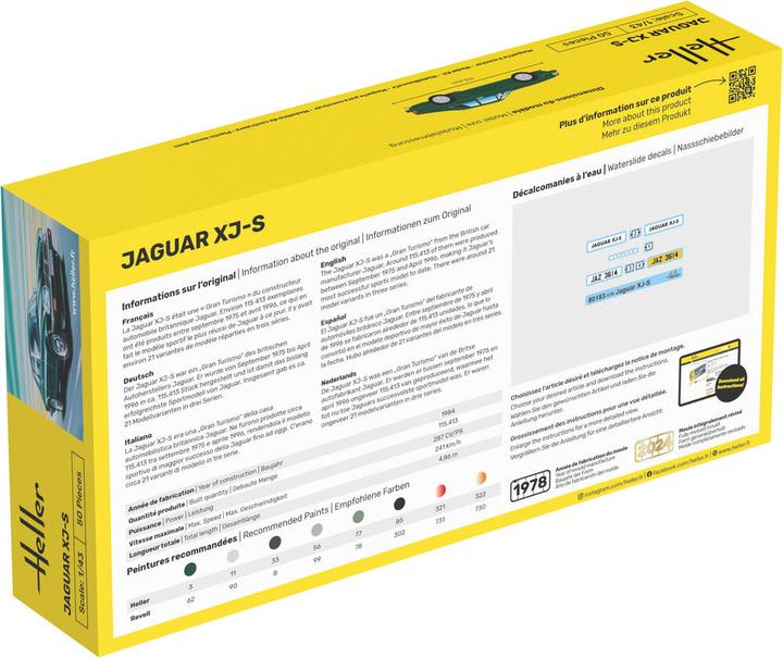 Actual product image Heller Jaguar XJ-S 1:43