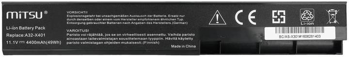 Image du produit Mitsu BATTERY BC/AS-X301 (ASUS 4400 MAH 48 WH) - Batterie (6 cabines, 4400 mAh)