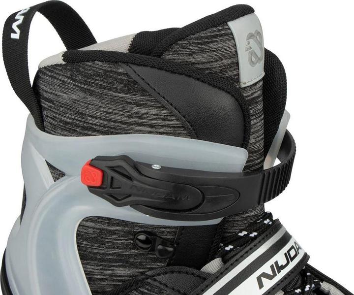 Actual product image Nijdam Skeelers - Volwassenen - Zwart/Zilvergrijs - Maat 38-42 (38, 39, 40, 41, 42)