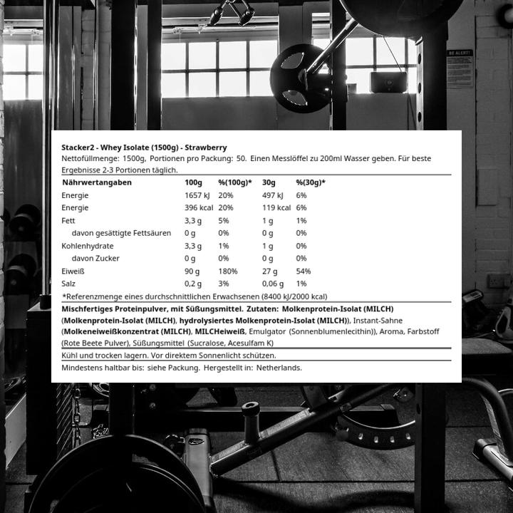Actual product image Stackers Stacker2 Whey Isolate Protein (Strawberry, 1 pcs., 1500 g)