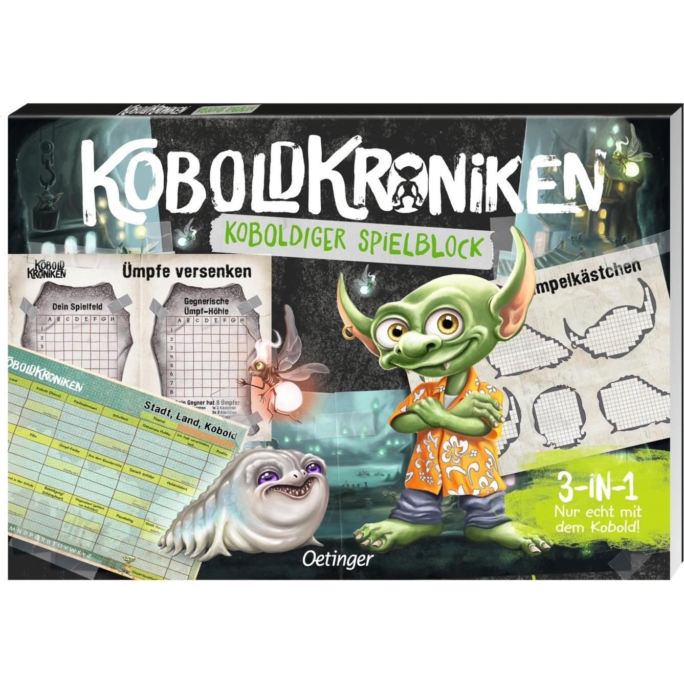 Thumbnail - Oetinger KoboldKroniken. Koboldiger Spielblock. 3-in-1 Nur echt mit dem Kobold (Deutsch)