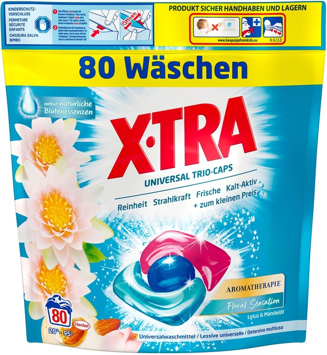 Produktbild X-TRA Trio-Caps Universal (80 Waschgänge, Caps)