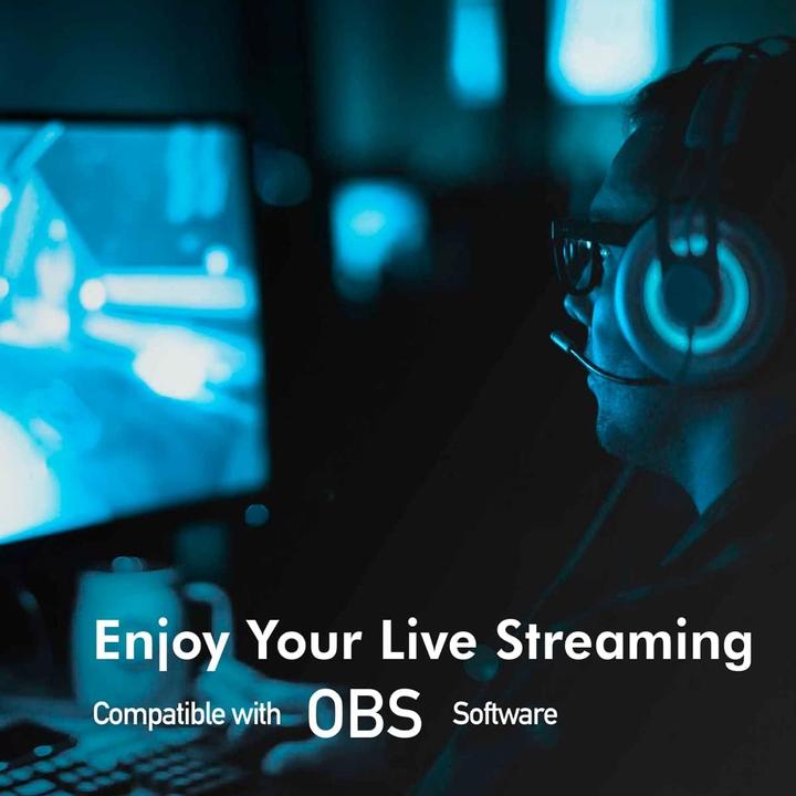 Produktbild LogiLink UA0384 Webcam LL1 Stream, USB 2.0, HD 1920x1080, 76 degree, black (2.10 Mpx)