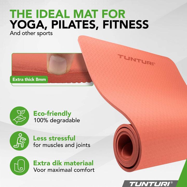 Image du produit Tunturi TPE Yogamatte Rutschfest 8 mm (8 mm)