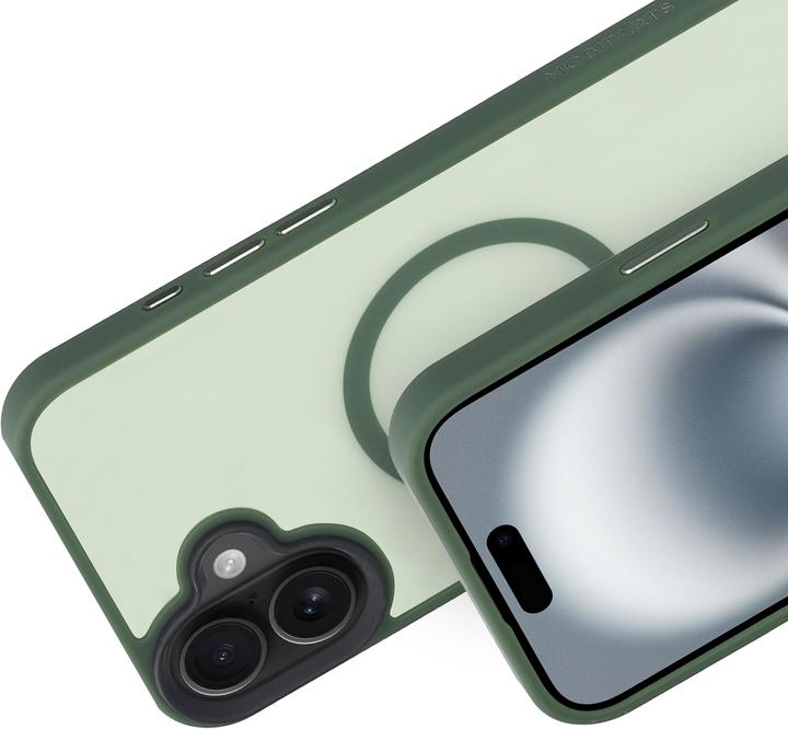 Actual product image Mobiparts Hardcover Apple iPhone 16 Plus Satin Green (Magsafe Compatible) (Apple iPhone 16 Plus)