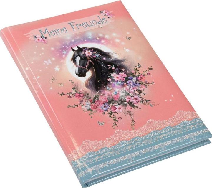 Image du produit Goldbuch Freundebuch A5 88 S.illu. Luna (14.8 x 21 cm, À rayures, Couverture rigide)