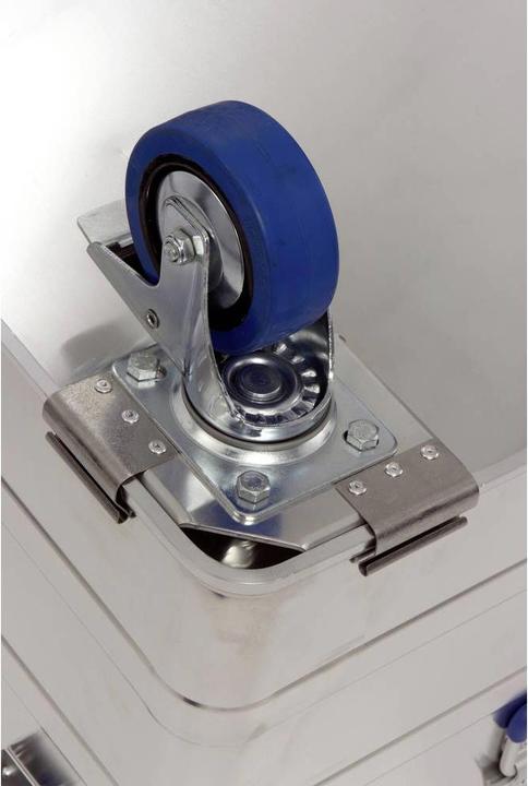 Image du produit Alutec Jeu de roulettes professionnelles pour caisses en aluminium (100 kg)