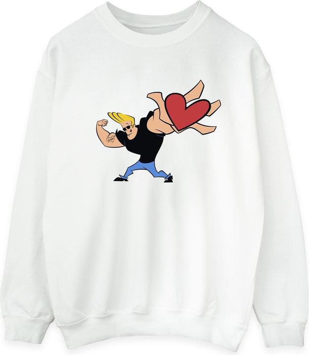 Actual product image Johnny Bravo Mens Heart Present Sweatshirt (L)