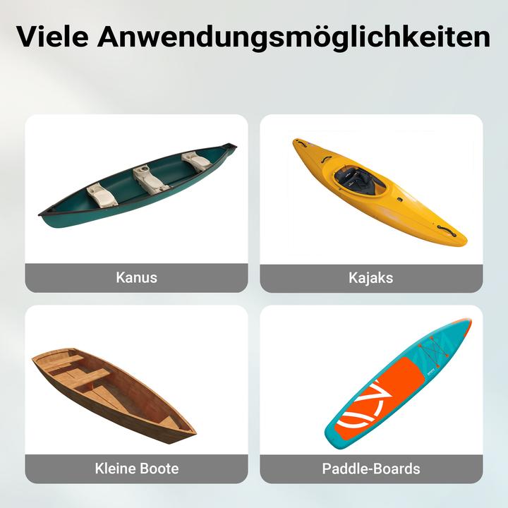 Produktbild Wiltec Alu Transportwagen 90kg luftbereift Ø26cm Kajakwagen Kanu Kanuwagen Kajak