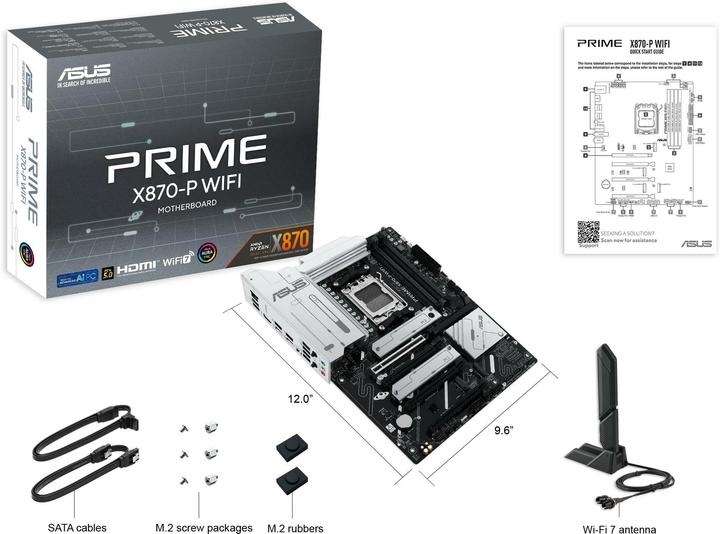 Produktbild ASUS PRIME X870-P WIFI (AM5, AMD X870, ATX)