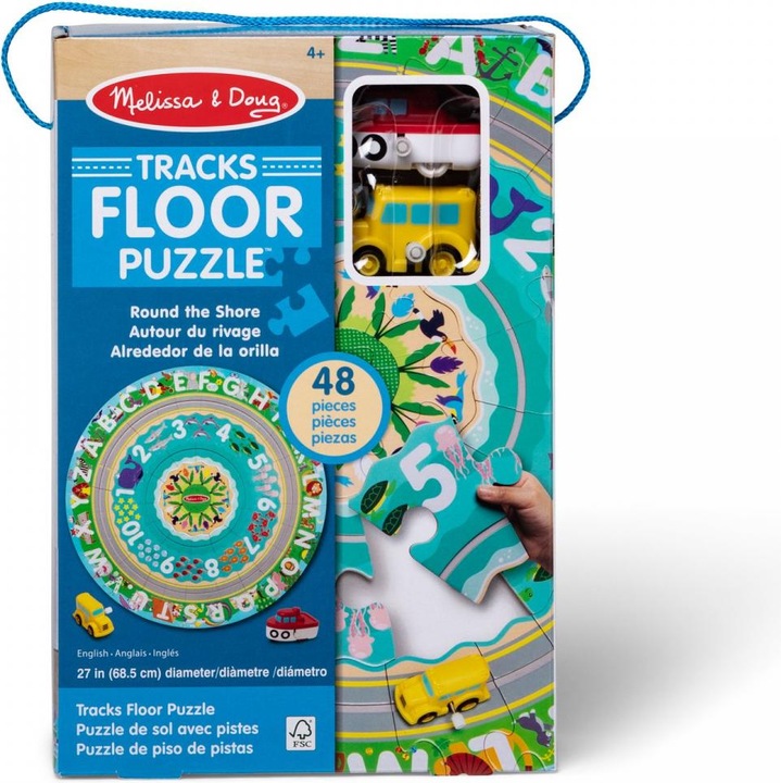 Actual product image Melissa & Doug Round the Shore Tracks (31008) (48 pieces)