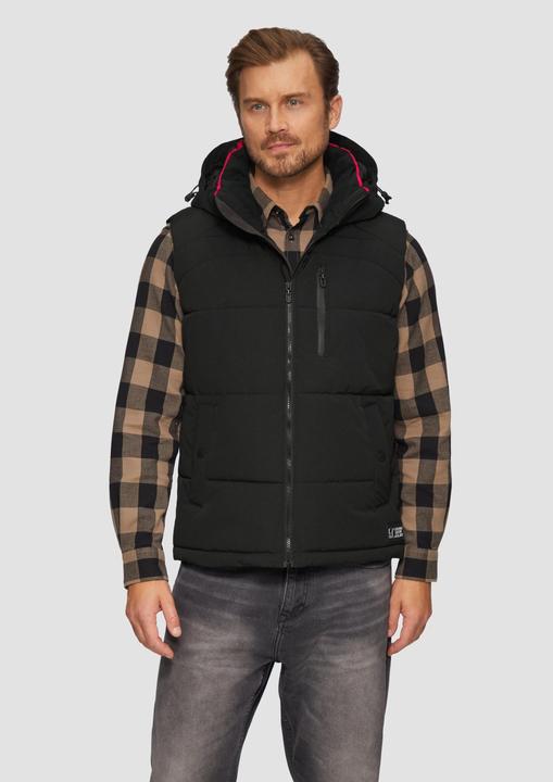 Image du produit S.Oliver Outdoor-Weste Wärmende Steppweste mit abnehmbarer Kapuze (S)