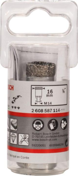 Produktbild Bosch Professional Zubehör PRO Core Cutter dry, 16 x 30 x 22,23 mm (16 mm)