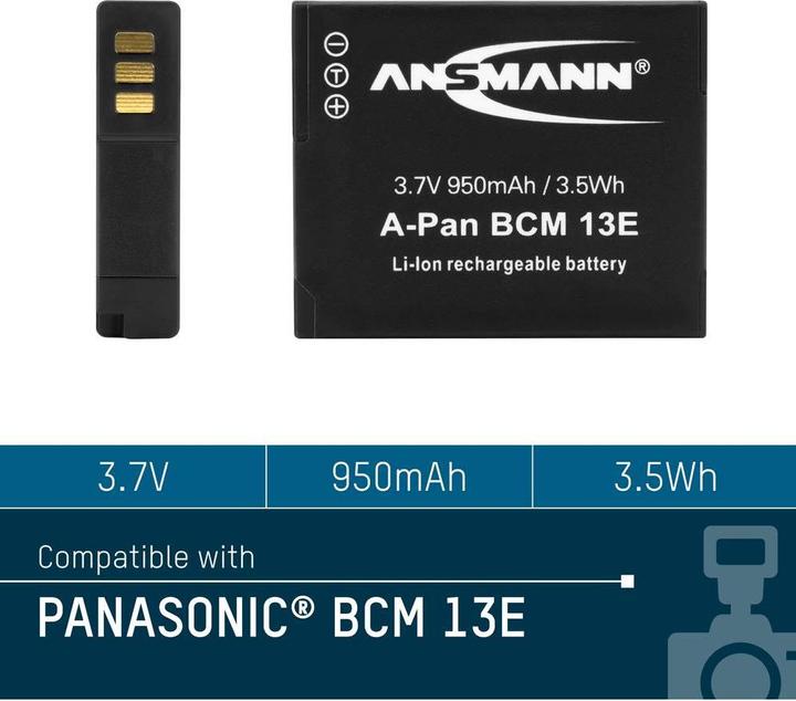 Productafbeelding Ansmann A-Pan DMW-BCM13E (Batterij van de camera)