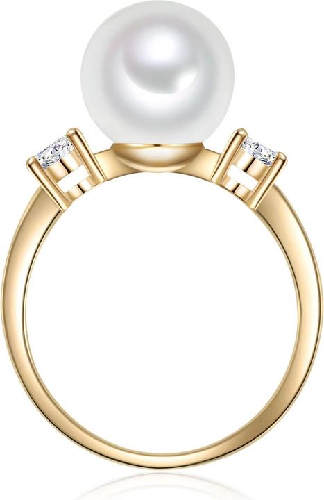 Immagine prodotto Lulu & Jane Donna Ottone Zirconia Shell Core Pearl Oro Giallo - 29629 (56)