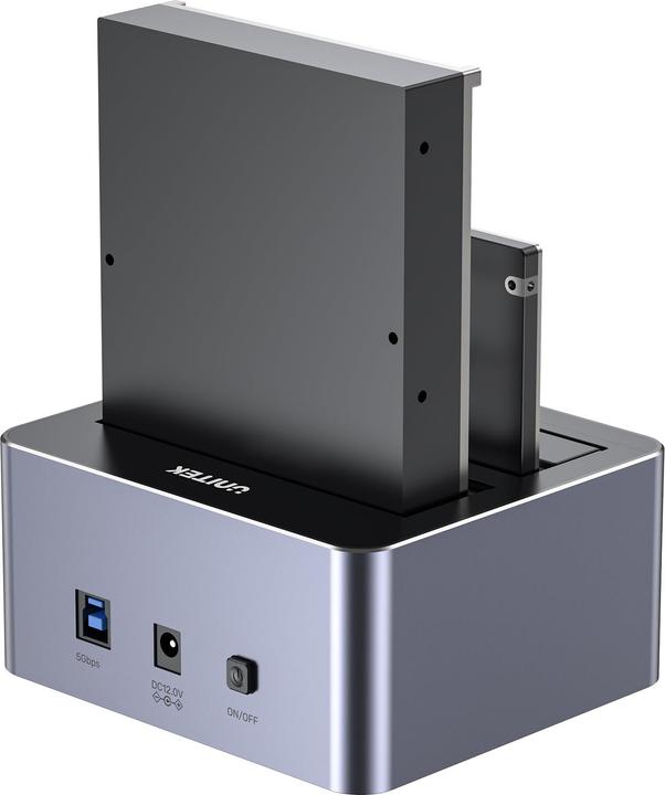 Produktbild Unitek Y-3026GY01-EU Disk Clone Station 2 x SATA 2 5 /3 5 USB 5Gbps