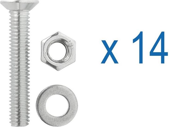 Actual product image ProPlus Lashing rails set 6 pieces