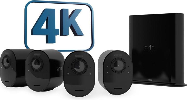 Image du produit Arlo Caméra Ultra 2 Spotlight, jeu de 4 caméras (3840 x 2160 pixels)