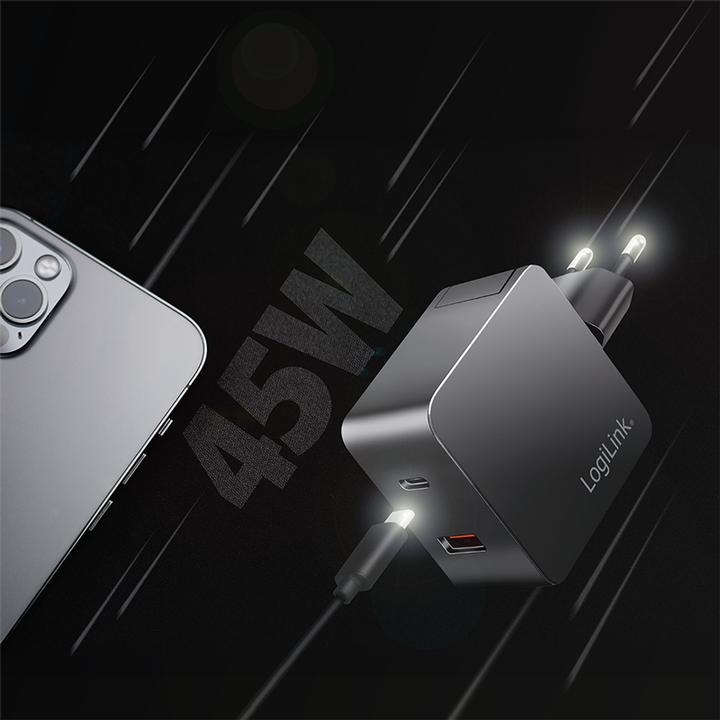 Produktbild LogiLink Dual-USB-Adapter (45 W)