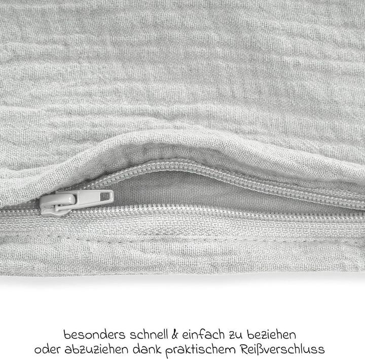 Immagine prodotto Julius Zöllner Biancheria da letto in mussola, grigio