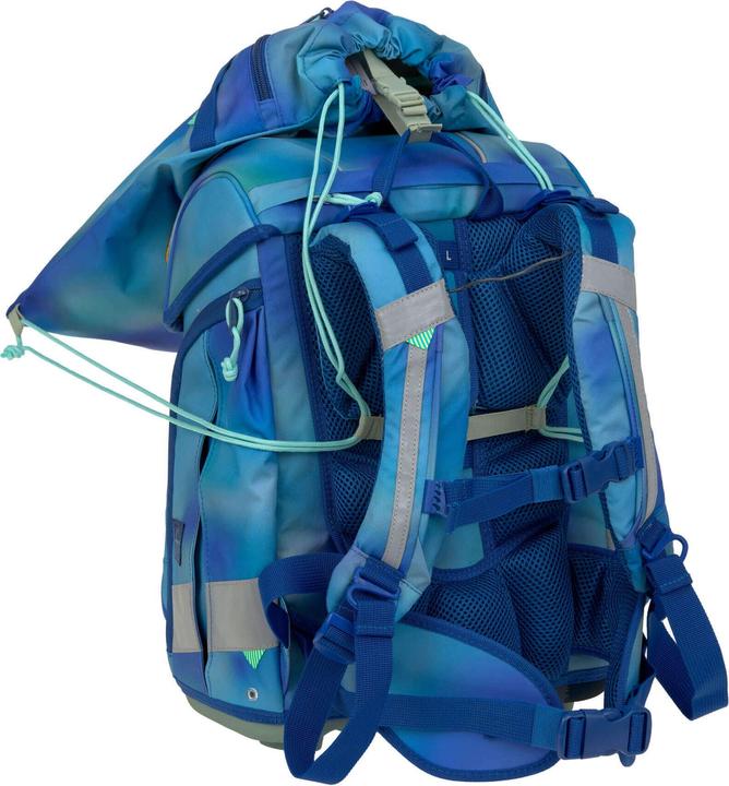 Produktbild Lässig Schulrucksack-Set Boxy, Grün / Blau (21 l)